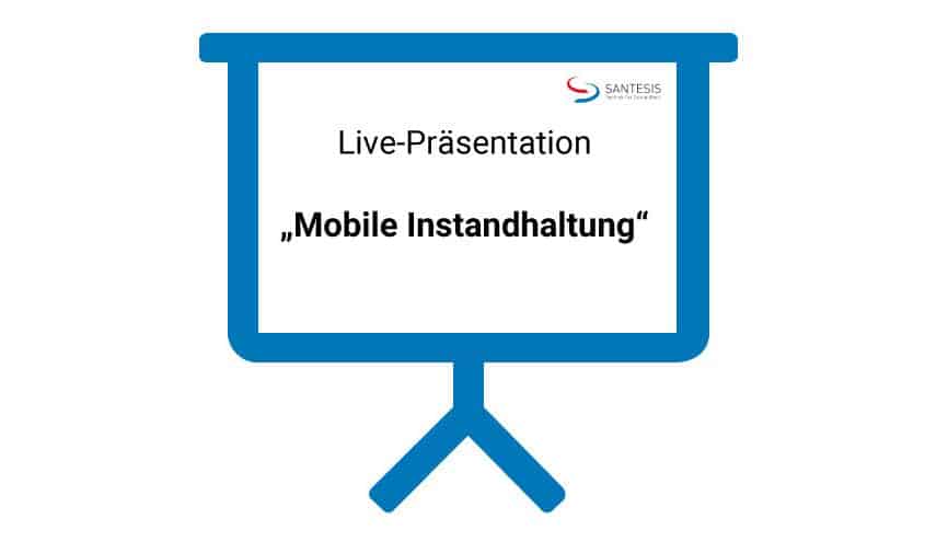 Grafik: Leinwand mit Titel der Präsentation