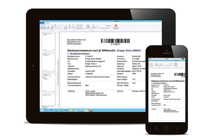 Tablet und Handy mit NOVA-App