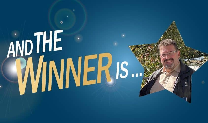 And the winner is ... Foto vom Gewinner