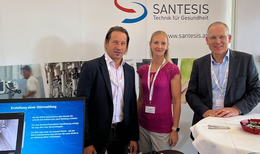 SANTESIS-Standbetreuer bei der ÖVKT-Jahrestagung 2023: Matthias Steffan, Doris Wagner, Harald Suko